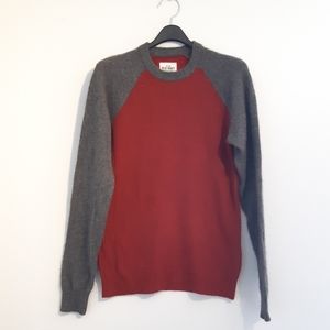 Old navy cashmere sweater red grey size sm…